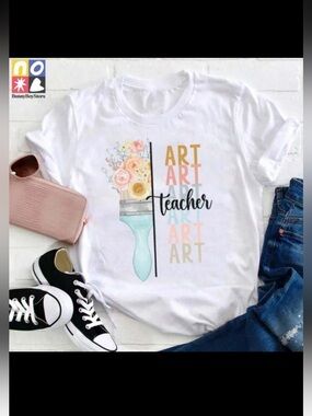 Art Teacher Short Sleeve Tee - White